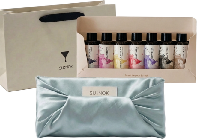 수녹 보자기 포장 선물세트 원두 콜드브루 원액 쇼핑백 포함, 1개, 연두 보자기 포장 + 쇼핑백