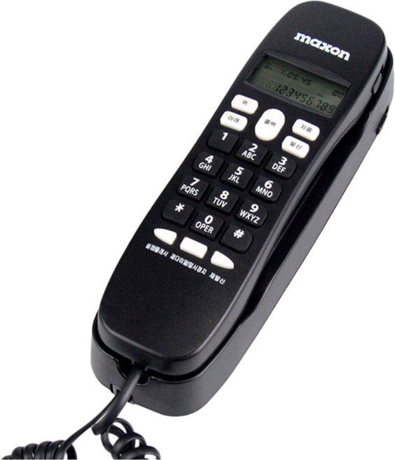 맥슨 벽걸이 발신자 표시 유선 CID 전화기, M30