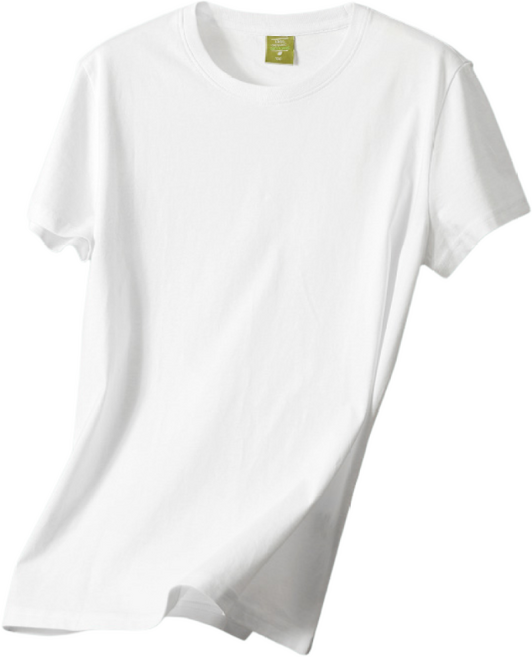 100% 오가닉면티 2매SET 유기농코튼 무지반팔티_화이트 블랙 선택_기본 라운드 넥 티셔츠 남녀 공용