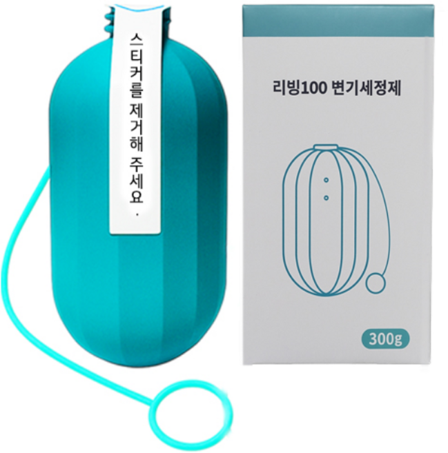 Living100 대용량 자동 클리너 변기세정제 변기클리너 변기청소 (위생줄포함), 8개, 300g
