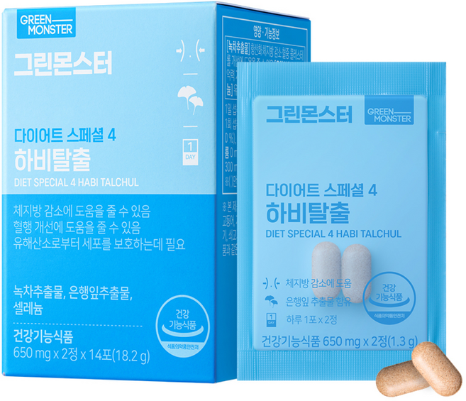 그린몬스터 다이어트 스페셜 4 하비탈출, 18.2g, 1개