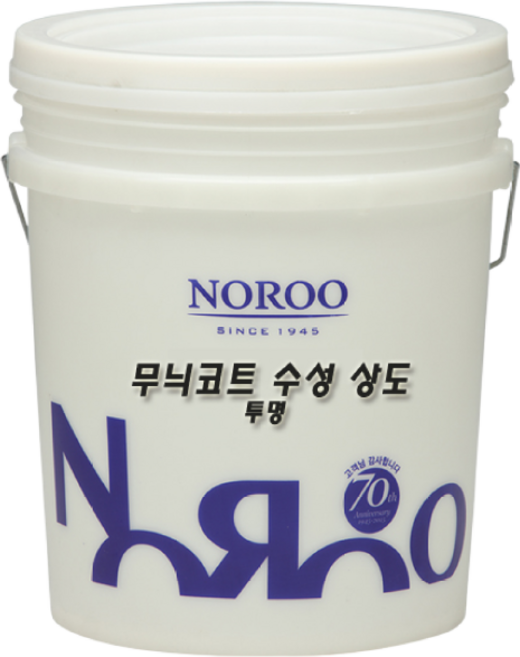노루페인트 콘크리트용 무늬코트 수용성 상도 투명 18L, 투명 유광, 1개