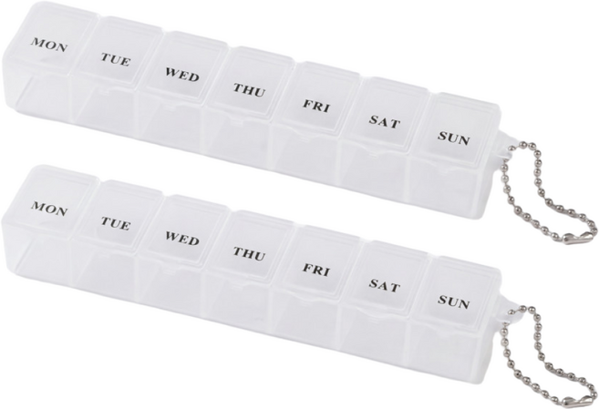 심플 7일약통 화이트, 2개