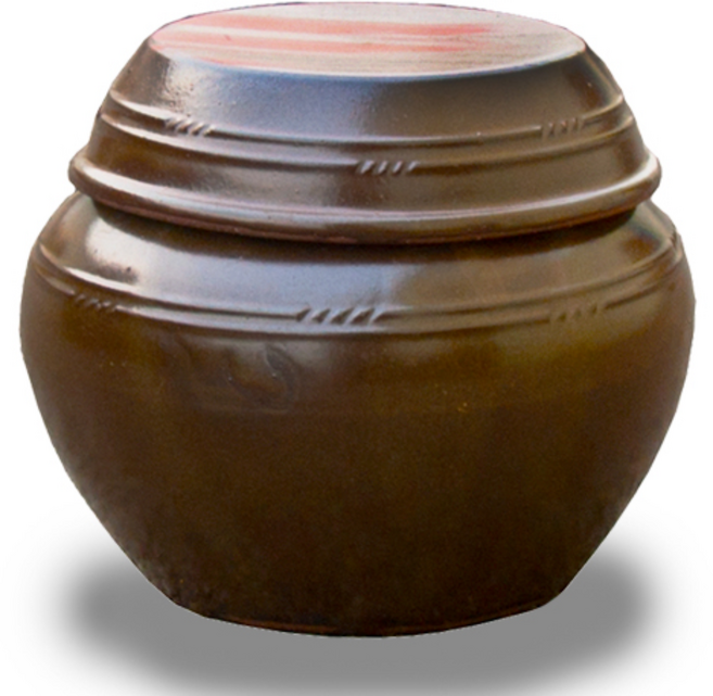 장수옹기 숨쉬는 옹기 항아리 소금 오미자 막걸리 된장 장독대, 1개