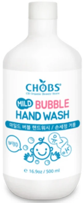찹스 마일드 버블 핸드워시 리필, 500ml, 1개 - 쿠팡