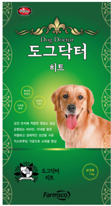 팜스코 성견용 도그닥터 히트 건식사료, 1개, 15kg