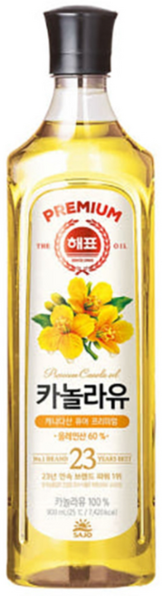 해표 카놀라유, 900ml, 1개