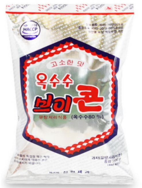 진한제과 옥수수 브이콘, 100g, 20개