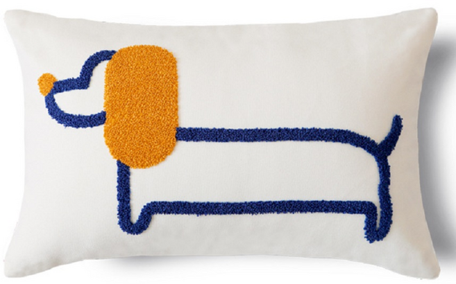 스타일노븀 북유럽 감성 강아지 퍼피 쇼파 쿠션 허리 등받이 (솜포함) 30x50 블루, 블루 퍼피..