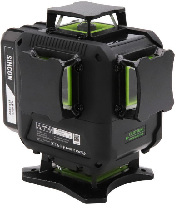 신콘 R7000G 10배밝기 4D 그린 레이저레벨 LCD 디스플레이, 1개