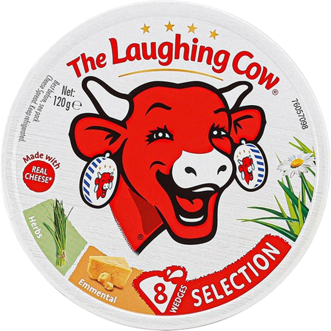 래핑카우 세모포션 에멘탈&허브 8P 120g, 1개