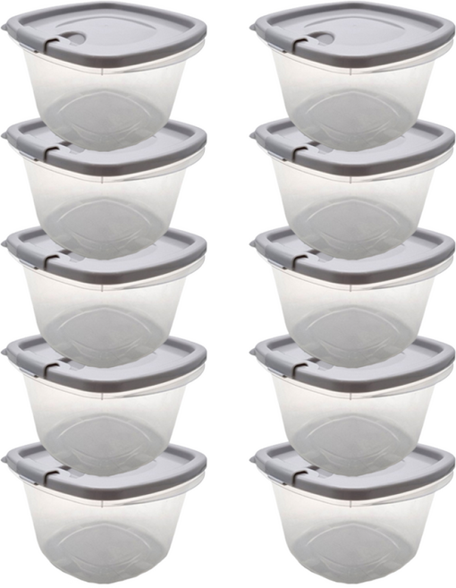 [국내생산] 온더밥 국내생산 전자레인지용 냉동밥용기 냉동국용기 500ml x 10개