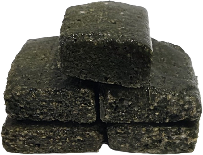 [오복떡방] 100% 국내산 현미찹쌀로 만든 현미 밥알 쑥인절미 2kg 낱개포장, 100g, 20개