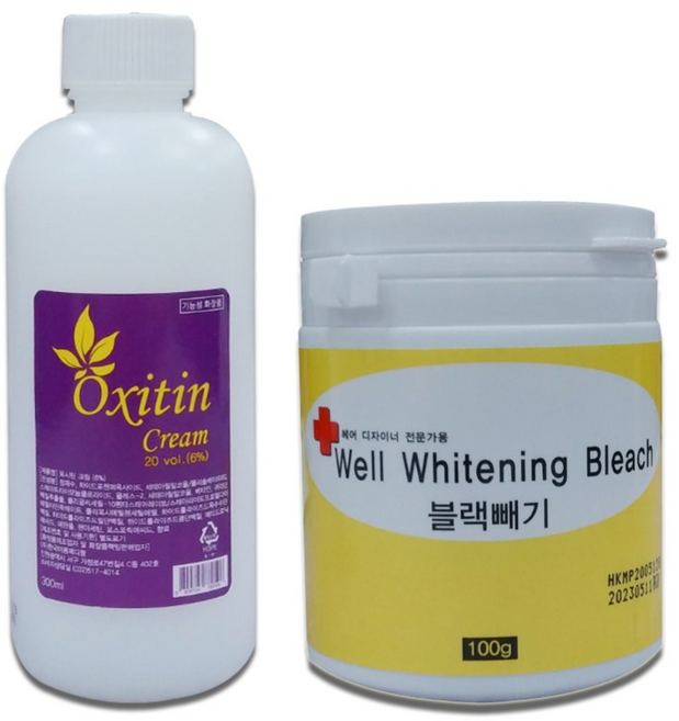 웰 화이트닝 블랙빼기 블리치 100g 헤어 탈색제 탈색약, 1개