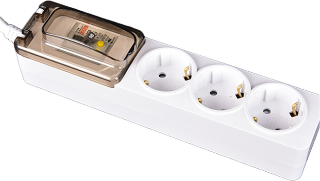 오성정밀 국산 고용량 멀티탭 누전차단 에어컨 냉장고 고전력 고전압, 1개, 고용량누전 3구, 2.5m