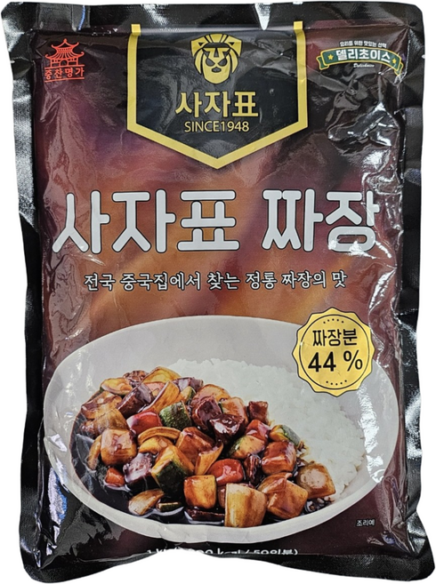 사자표 진한 분말 중국집 짜장(44%), 1kg, 2개