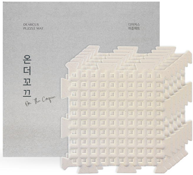 디어커스 온더꼬끄 퍼즐매트 30 x 30 cm, 쿠키앤크림, 6개