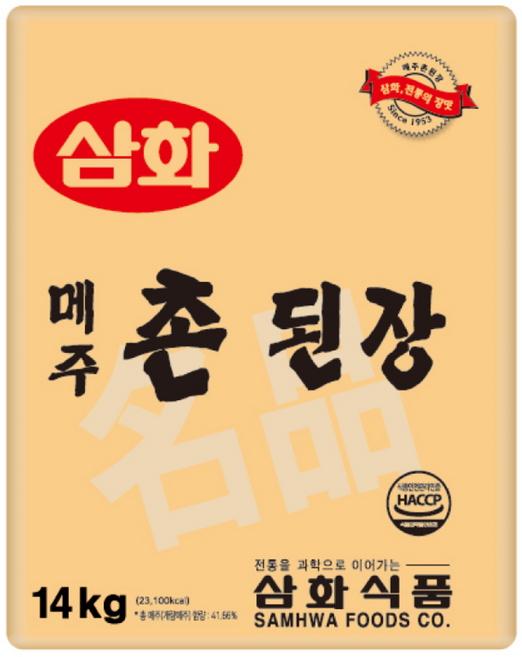 삼화식품 메주촌된장, 14kg, 1개