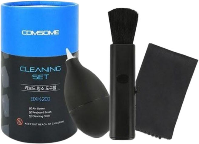 컴썸 키보드 청소용품 세트 BXK-200, 1세트