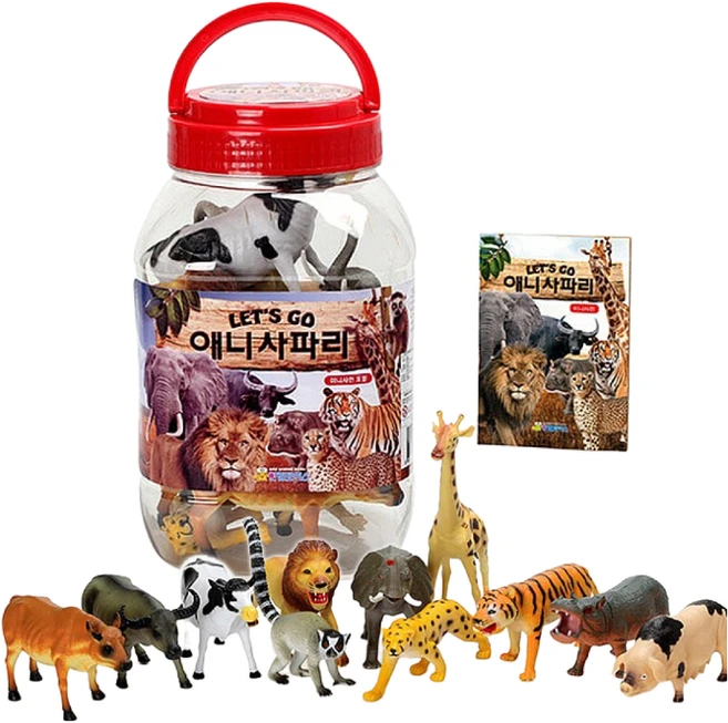 한립토이스 렛츠 고 애니 사파리 /동물피규어 교육완구 동물사전 동물장난감, 1개 - 쿠팡