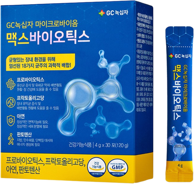 GC녹십자 마이크로바이옴 맥스바이오틱스, 120g, 6개