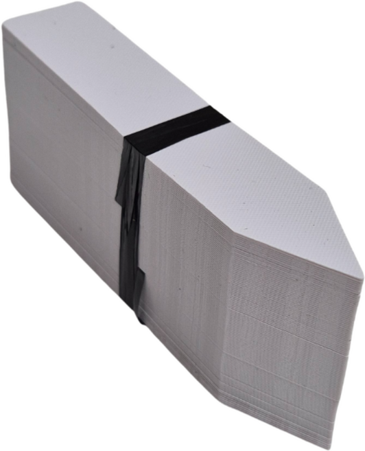 푸른봄센터 식물이름표 50개 흰색 5색혼합 다육이 화분 가드닝 라벨 태그 2x10cm, 하얀색