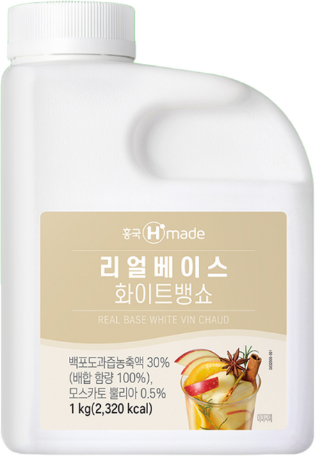 흥국 리얼 베이스 화이트뱅쇼 1kg 2개 티 스무디