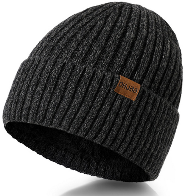 루이스 겨울 모자 방한 기모 안감 남성용 니트모자 프리사이즈