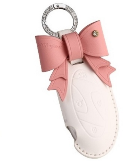 키에티 현대 호환 디 올뉴 그랜저 쏘나타 디 엣지 7버튼 스마트키 베지터블 키케이스, 아이보리