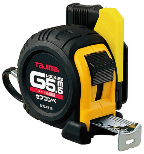 TAJIMA(타지마) 타지마 안전줄자 SFGL25-55BL 줄자 5.5m x 25mm 양면줄자 SF GL 5.5, 1개