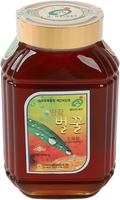 [농협] 해남 산이농협 땅끝 벌꿀 잡화꿀 (병) 1kg, 1개