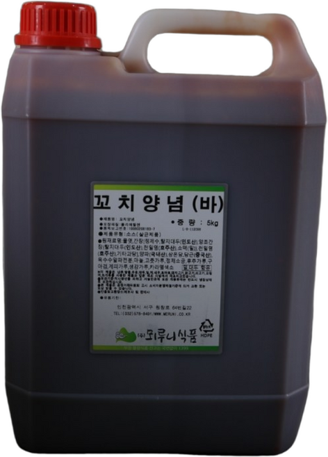 뫼루니식품 직화 닭꼬치양념 바 매 눈물 폭탄 숯불 5KG 닭꼬치소스 꼬지소스, 닭꼬치양념(바) 5kg, 1개