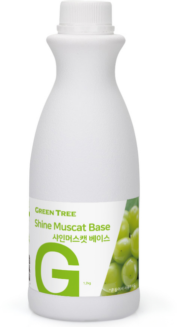 GreenTree 샤인머스캣 에이드 베이스, 1.2kg, 1개