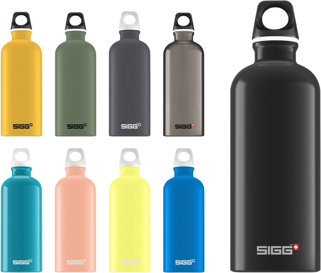 [SIGG] 지그 트래블러 알루미늄 워터 보틀 600ml, 패뷸러스 아쿠아, 1개