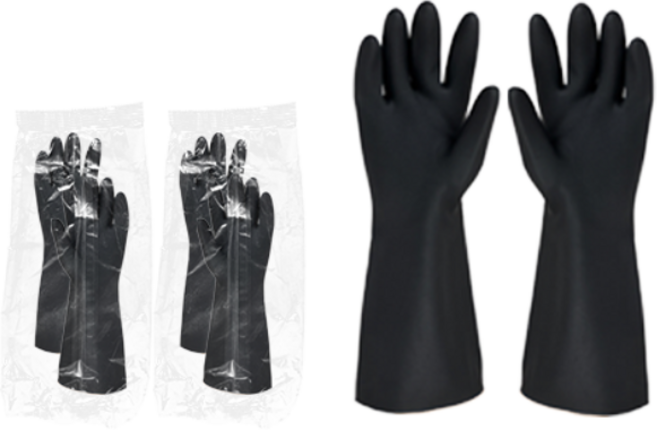 오토워시 블랙러버 글로브 세차장갑 고무장갑 블랙, 3개, 중(M)