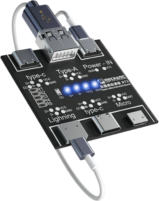 USB 케이블 테스터 데이터 케이블 MECHANIC DT3, 1개
