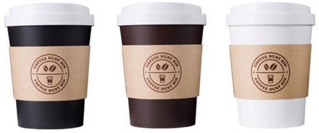 리템 미니 커피컵 휴지통 (3L), 화이트