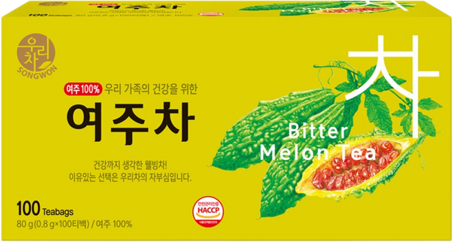 우리차 여주차, 800mg, 100개입, 1개