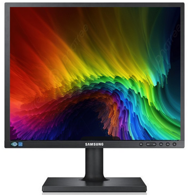 삼성전자 S19C45K 19인치 피벗 모니터 LED 사무용 벽걸이 CCTV 아파트 병원 일반5:4 중고, 48cm