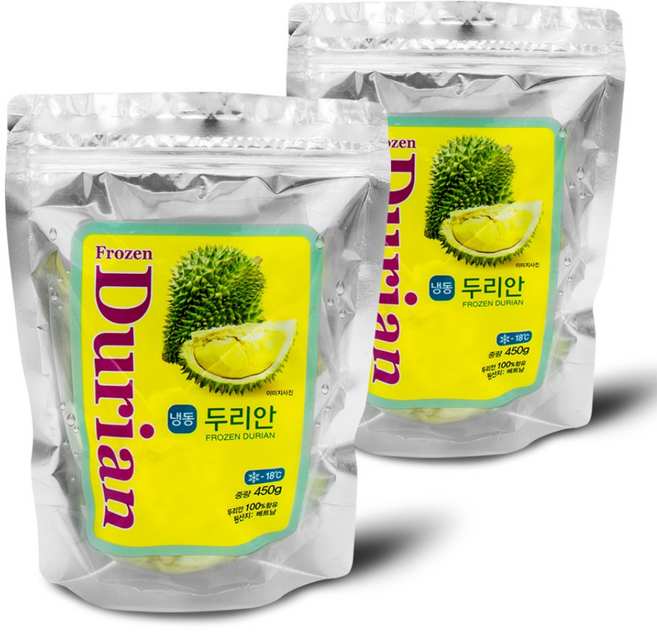 [신정푸드]냉동 두리안 - 450g 1+1, 2개