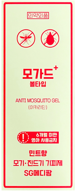 모가드 볼타입 벅스넷프로롤온 이카리딘 민트향 50ml, 1개