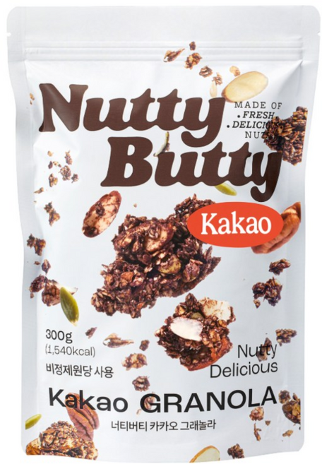 너티버티 수제 그래놀라 카카오, 300g, 1개