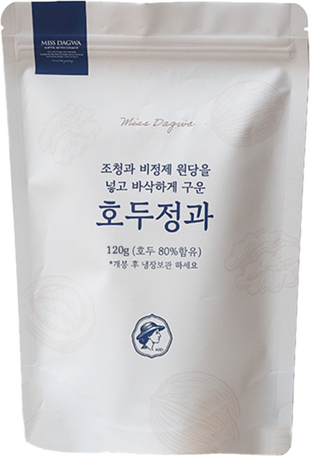 구운 프리미엄 호두정과 호두강정, 120g, 1개