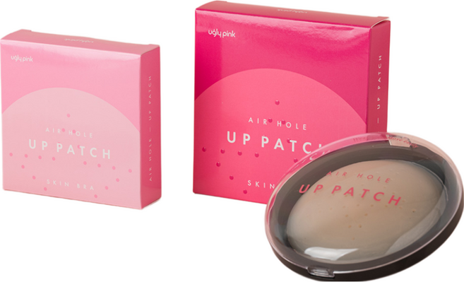 [어글리핑크업패치]에어홀 실리콘 니플패치 여성용 밴드 수영복 패드 노브라커버 유두가리개, 3개