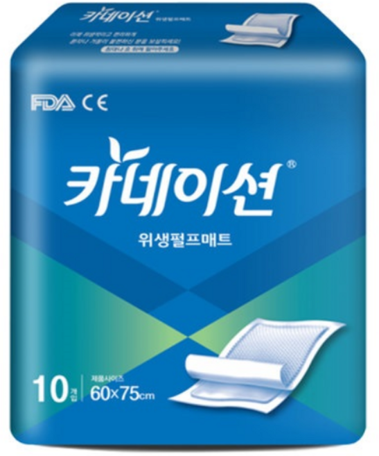 카네이션(=든든 고급 병행출고) 성인용기저귀 위생깔개매트(펄프) 10매X8팩 80매, FREE(onesize), 10매입, 8개