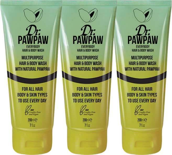 닥터포포 헤어 바디 워시 망고코코넛, 200ml, 3개