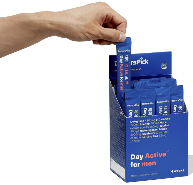 닥터스픽 데이 액티브 포 맨 아르기닌, 2개