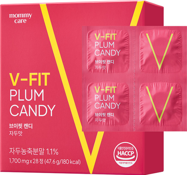마미케어 브이핏 브이라인 붓기 저당 캔디 자두맛 히알루론산 콜라겐, 1개, 47.6g