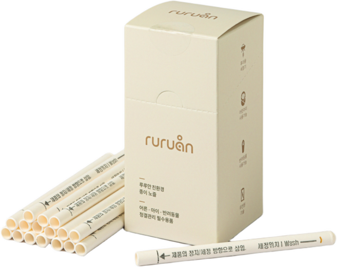 루루안 휴대용 비데 수동 여행용 무전원비데, 루루안 친환경 노즐1BOX(50개입), 단순배송상품