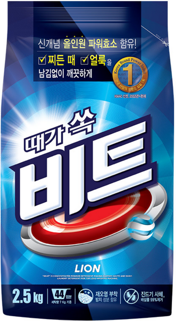 비트 분말세제 일반용, 2.5kg, 1개입, 1개